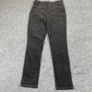 Loft Pants Womens 27 Black High Rise The Skinny Velour 28x28 Lightweight New NWT